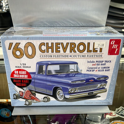 AMT Model Kit 1:25 1960 Chevrolet Custom Fleetside with Go Kart - Chicano Spot